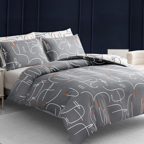 Pamposh Double Duvet Set Premium Brushed Microfiber Duvet Cover Double Ultrasoft Hypoallergenic Duvet Double Cover Set Non Iron Luxury Bedding Set With Zipper Closure Pamposh