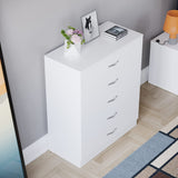 Vida Designs White Chest of Drawers, 5 Drawer With Metal Handles and Runners, Unique Anti-Bowing Drawer Support, Riano Bedroom Furniture Vida Designs