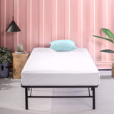 Zinus SmartBase Single Bed frame - Bed 90x190 cm - 35 cm Height with Underbed storage - Metal Platform Bed frame great for a guest bed - Black ZINUS
