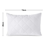 Adam Home Pillow 1 Pack Hotel Quality with Quilted Cover- Premium Filled Pillows for Stomach, Back and Side Sleeper Pillow, Down Alternative Bed Pillow-Soft Hollow-Fiber Hotel Pillow Adam Home