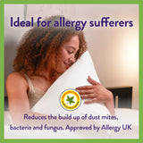 Slumberdown Anti Allergy Super Support Pillows 2 Pack - Firm Support Side Sleeper Pillows for Neck and Shoulder Pain Relief - Supportive, Hypoallergenic, UK Standard Size (48cm x 74cm) Slumberdown