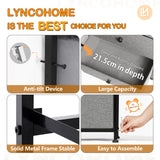 LYNCOHOME Chest of Drawer Bedroom, Drawers Storage Unit, Fabric Dresser with Metal Frame and Wooden Top, for Bedroom Living room, Nursery, Closet LYNCOHOME