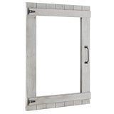 FirsTime & Co. Weathered Barn Accent Wall Mirror, 32" x 24", Rustic Gray FirsTime & Co.