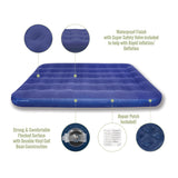 Milestone Camping 88010 Flocked Double Airbed/Easy Inflate & Deflate/Weatherproof/Great For Camping, Festivals, Sleepovers & Family Gatherings Milestone Camping