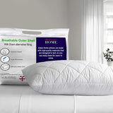Adam Home Pillow 1 Pack Hotel Quality with Quilted Cover- Premium Filled Pillows for Stomach, Back and Side Sleeper Pillow, Down Alternative Bed Pillow-Soft Hollow-Fiber Hotel Pillow Adam Home