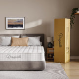 Vesgantti 3FT Single Mattress, 10 Inch Hybrid Mattress with Breathable Memory Foam and Individually Pocket Spring - Medium Firm, White Vesgantti