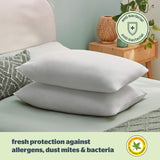 Silentnight Anti-Allergy Pillows 2 Pack – Soft Medium Support Anti Bacterial, Bed Hotel Pillows for Back, Stomach and Side Sleepers, White Silentnight