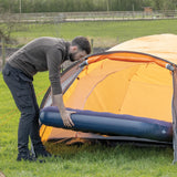 Milestone Camping 88010 Flocked Double Airbed/Easy Inflate & Deflate/Weatherproof/Great For Camping, Festivals, Sleepovers & Family Gatherings Milestone Camping
