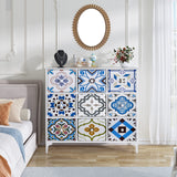 LYNCOHOME Chest of Drawers, Fabric Storage Unit with Deep and Large Drawers, 9 Drawers Wide Dresser with Metal Frame and Wooden Top for Bedroom, Living room, Kid's room, Closet, Entryway. LYNCOHOME