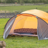 Milestone Camping 88010 Flocked Double Airbed/Easy Inflate & Deflate/Weatherproof/Great For Camping, Festivals, Sleepovers & Family Gatherings Milestone Camping