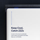 Nectar King Mattress 25 cm - Medium-Firm Memory Foam - Quilted Cooling Cover - 365 Night Trial - Forever Warranty, White Nectar
