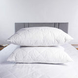 Adam Home Pillow 1 Pack Hotel Quality with Quilted Cover- Premium Filled Pillows for Stomach, Back and Side Sleeper Pillow, Down Alternative Bed Pillow-Soft Hollow-Fiber Hotel Pillow Adam Home