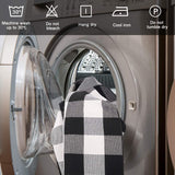 SEEKSEE 100% Cotton Buffalo Plaid Rug 24 x 36 Inches Black and White Rug Buffalo Plaid Doormat Washable Hand-Woven Indoor or Outdoor Rugs for Layered Front Door Mats, Porch, Farmhouse, Entryway SEEKSEE