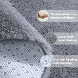XSIVOD Grey Ultra Soft Floor Carpet, Luxury Fluffy Shag Lounge Area Rug Ideal for Living Room, Bedroom, Nursery, Kids Baby Room, 120x160cm XSIVOD
