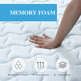 Good Nite Single Mattress 3FT Spring Mattress Hybrid Sprung Memory Foam 90 x 190 x 18cm Mattresses with 3D Knitted Gentle Fabric Medium Hardness Good Nite