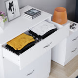 Vida Designs White Chest of Drawers, 5 Drawer With Metal Handles and Runners, Unique Anti-Bowing Drawer Support, Riano Bedroom Furniture Vida Designs