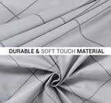 LAZZARO King Size Duvet Set, Non-Iron Kingsize Duvet Covers Bedding Sets, 3 Pcs with Zipper Closure + 2 Pillowcases 230 cm x 220cm Black/White/Grey lazzaro home feel the difference