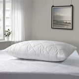 Adam Home Pillow 1 Pack Hotel Quality with Quilted Cover- Premium Filled Pillows for Stomach, Back and Side Sleeper Pillow, Down Alternative Bed Pillow-Soft Hollow-Fiber Hotel Pillow Adam Home
