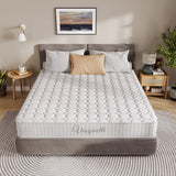 Vesgantti 3FT Single Mattress, 10 Inch Hybrid Mattress with Breathable Memory Foam and Individually Pocket Spring - Medium Firm, White Vesgantti