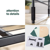Zinus SmartBase Single Bed frame - Bed 90x190 cm - 35 cm Height with Underbed storage - Metal Platform Bed frame great for a guest bed - Black ZINUS