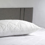 Adam Home Pillow 1 Pack Hotel Quality with Quilted Cover- Premium Filled Pillows for Stomach, Back and Side Sleeper Pillow, Down Alternative Bed Pillow-Soft Hollow-Fiber Hotel Pillow Adam Home