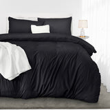 Utopia Bedding Duvet Cover Double with Pillow cases - Soft Microfibre Polyester - Bedding Quilt Cover Set (Black) Utopia Bedding