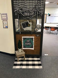 SEEKSEE 100% Cotton Buffalo Plaid Rug 24 x 36 Inches Black and White Rug Buffalo Plaid Doormat Washable Hand-Woven Indoor or Outdoor Rugs for Layered Front Door Mats, Porch, Farmhouse, Entryway SEEKSEE