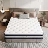 Vesgantti 5FT King Size Mattress, 11 Inch Pocket Sprung Mattress King Size with Breathable Foam and Individually Pocket Spring - Medium, Luxury Box Top Collection Vesgantti