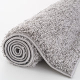 THE RUGS Living Room Rug - Shaggy Soft And Elegant Carpets For The Bedrooms And Kitchen, Easy To Clean, Many Different Sizes (120x170 cm, Grey) THE RUGS