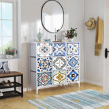 LYNCOHOME Chest of Drawers, Fabric Storage Unit with Deep and Large Drawers, 9 Drawers Wide Dresser with Metal Frame and Wooden Top for Bedroom, Living room, Kid's room, Closet, Entryway. LYNCOHOME