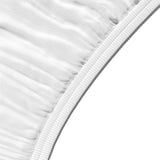 Amazon Basics Microfiber Fitted Sheets, Bright White, 90 x 190 x 30 cm Amazon Basics