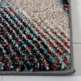 Safavieh Hollywood Collection HLW715B Modern Abstract Area Rug, 9' x 12', Beige/Blue Safavieh