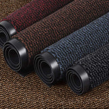 TrendMakers Extra Large Big Dark Light Grey Hardwearing Heavy Duty Black PVC Edge Pile Top Rubber Barrier Entrance Door Kitchen Utility Dust Floor Mats Rugs 90cm x 150cm TrendMakers