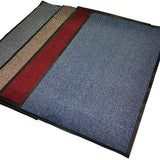 TrendMakers Extra Large Big Dark Light Grey Hardwearing Heavy Duty Black PVC Edge Pile Top Rubber Barrier Entrance Door Kitchen Utility Dust Floor Mats Rugs 90cm x 150cm TrendMakers