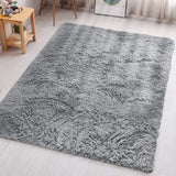 Aspire Homeware Rugs Living Room - Grey Area Rugs for Bedroom Anti Slip - Modern Super Soft Fluffy Shaggy Runner Rug Thick Pile Non Shedding, 60cm x 110 cm Aspire Homeware