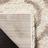 Safavieh Shaggy Rug for Living Room, Dining Room, Bedroom - Hudson Shag Collection, High Pile, in Ivory and Beige, 91 X 152 cm Safavieh