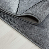 viceroy bedding Rug CUBIC Modern Design Black Grey Charcoal Rugs Living Room Extra Large Size Soft Touch Short Pile Style Carpet Area Rugs Non Shedding (120cm x 170cm (4ft x 6ft)) viceroy bedding