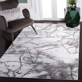 Safavieh Craft Collection CFT877Y Modern Abstract Area Rug, 6'7" x 9', Grey / Green Safavieh