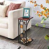 Yaheetech 2PCs Small Side Table, C Shaped End table, Under Sofa Table, Snack Coffee Table for Living Room Yaheetech