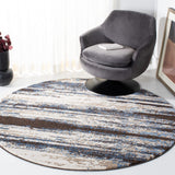 Safavieh Retro Collection RET2138-1165 Modern Abstract Cream and Blue Area Rug (6' x 9') Safavieh