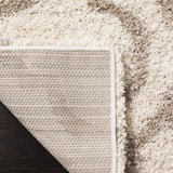 Safavieh Shaggy Rug for Living Room, Dining Room, Bedroom - Hudson Shag Collection, High Pile, in Ivory and Beige, 91 X 152 cm Safavieh
